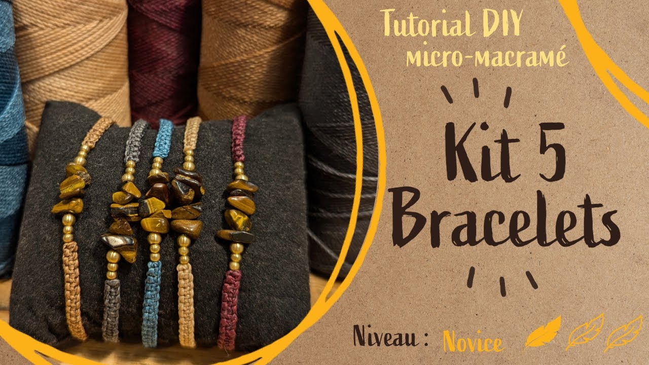 Kit bracelet micro macramé débutant