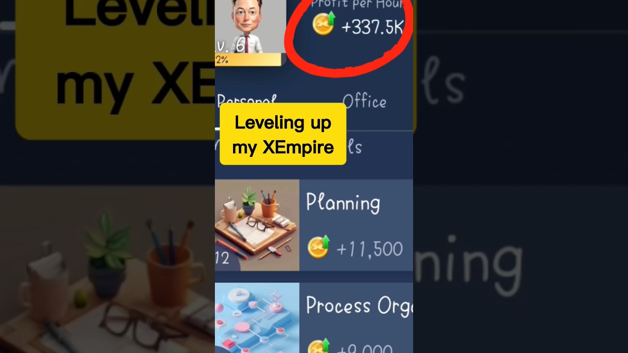 How to Upgrade Your Level in X Empire | Increase Profit Per Hour in Musk Empire | X EMPIRE Tutorial