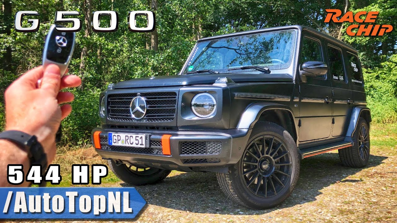 Mercedes Benz G Class G500 RaceChip 544HP REVIEW POV Test Drive on AUTOBAHN & ROAD by AutoTopNL