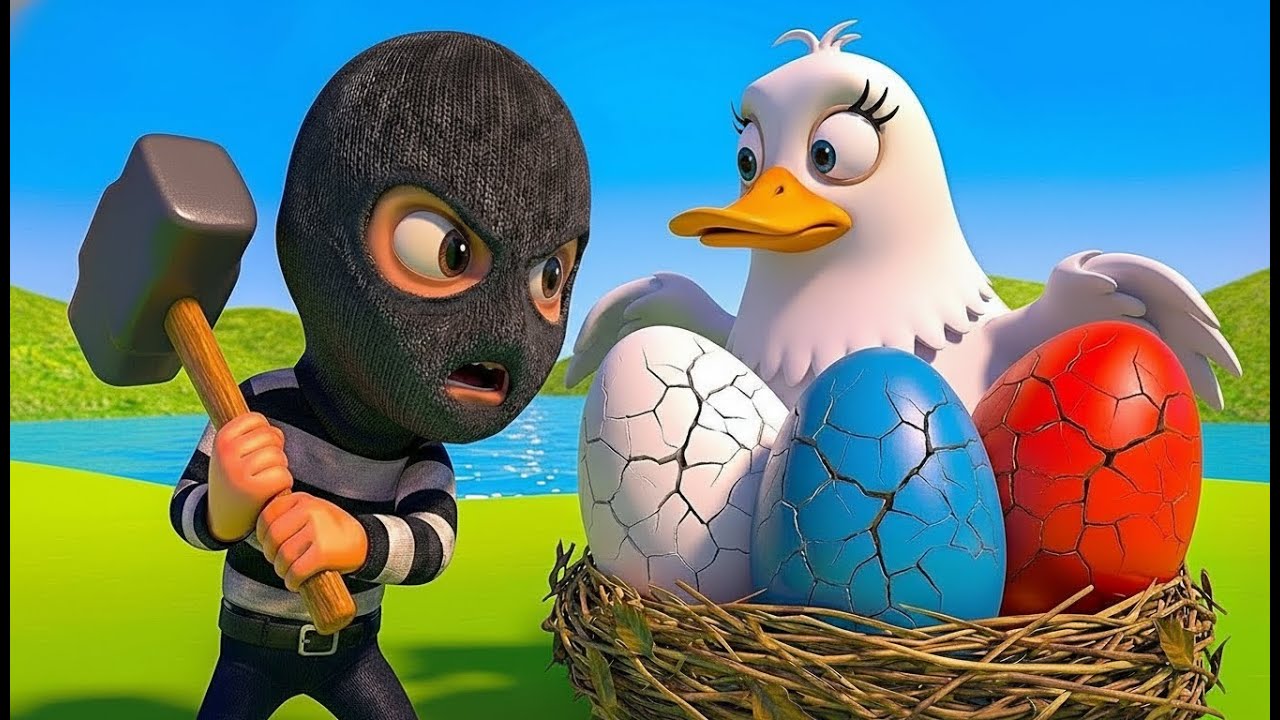 🦆 Mother Duck Crying! Thief Stole the Eggs 🥚🐥🔨 | Old MacDonald Farm Adventure