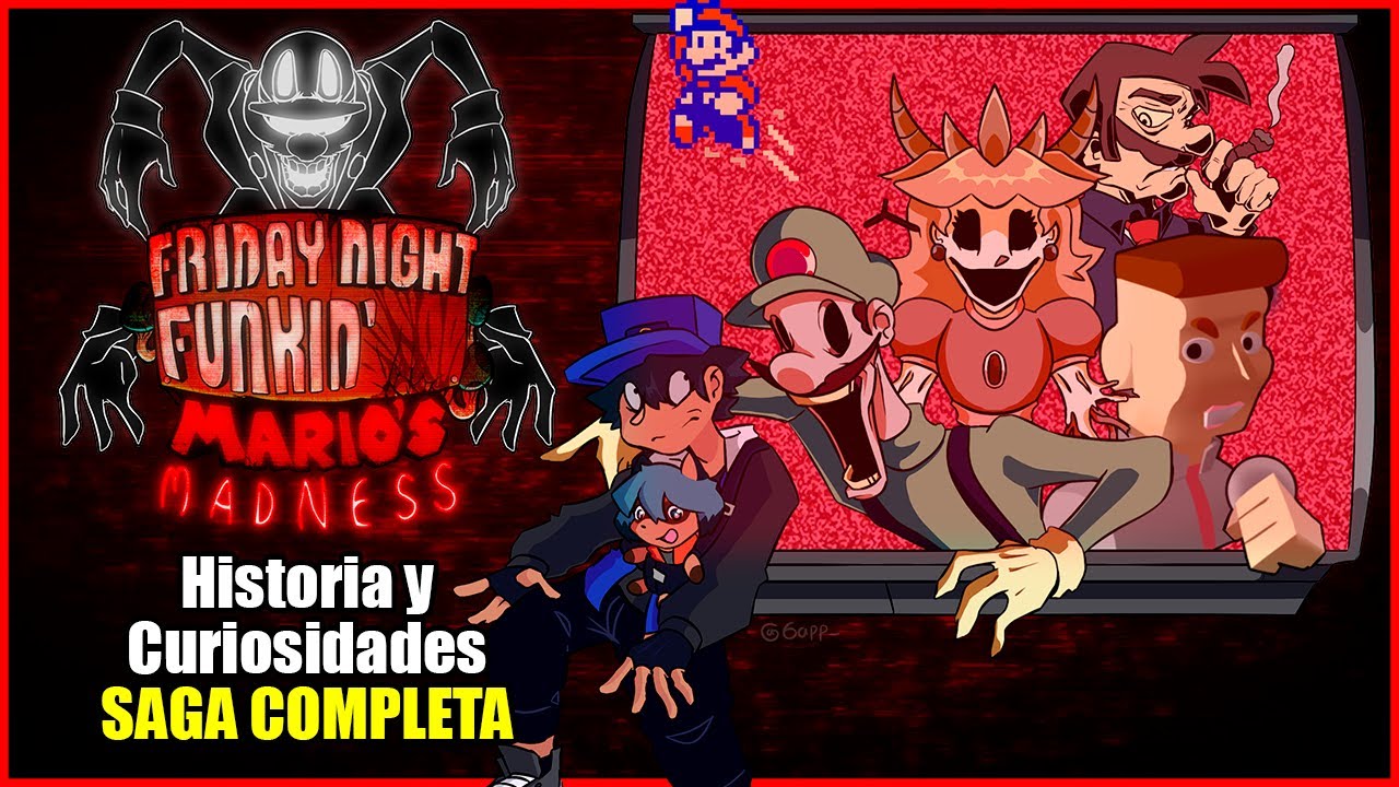 Mario's Madness Historia y Curiosidades SAGA COMPLETA FNF B Yelion