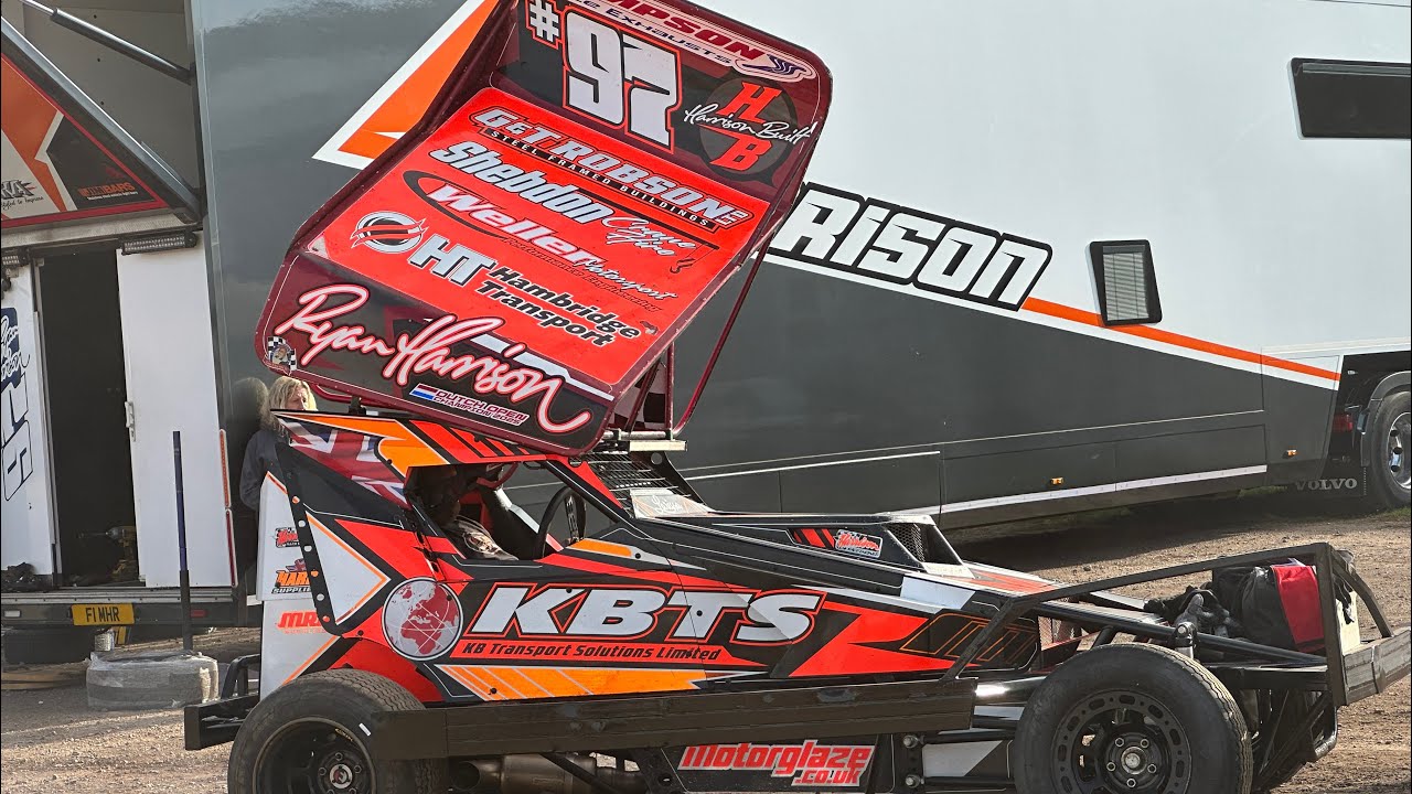 BriSCA F1 stock car kings Lynn shootout round 2025 pit walk