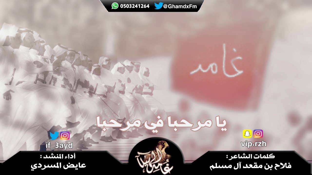 شيلة يامرحبا في مرحبا || كلمات : فلاح بن مقعد آل مسلم || أداء : عايض المسردي || جديد 2017