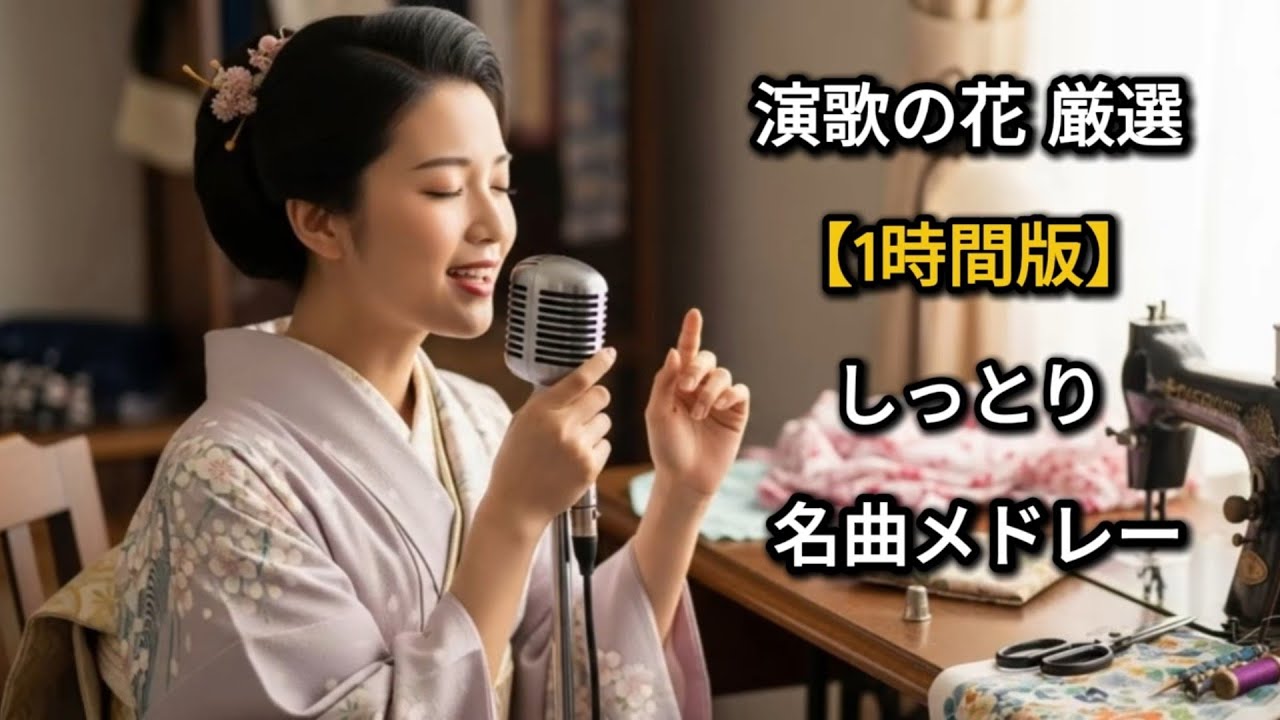 【1時間】演歌の花 厳選名曲｜思わず聴き入る しっとり女歌メドレー