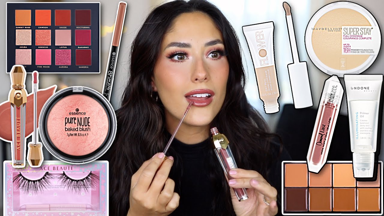 LETS HANG OUT AND PLAY WITH NEW MAKEUP | maybelline super stay powder foundation & more!