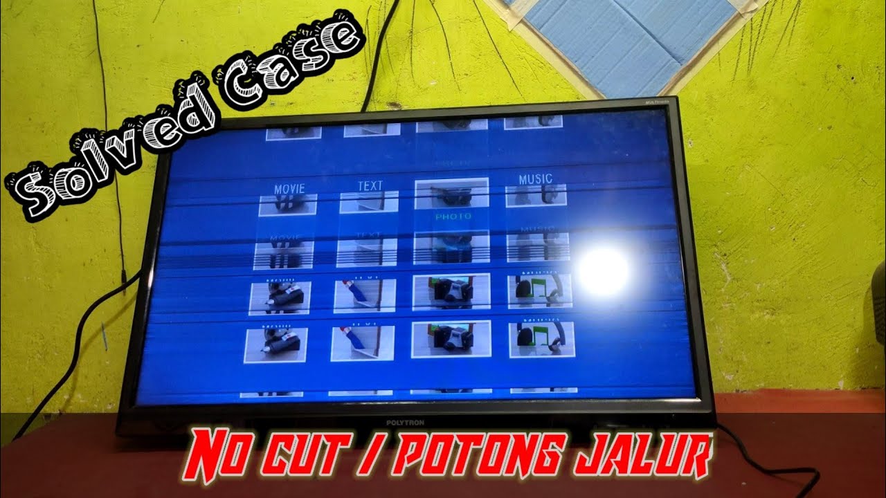 LED TV Gambar Bergerak Gerak - Kehilangan Data Signal . Sangat Mudah Di Perbaiki