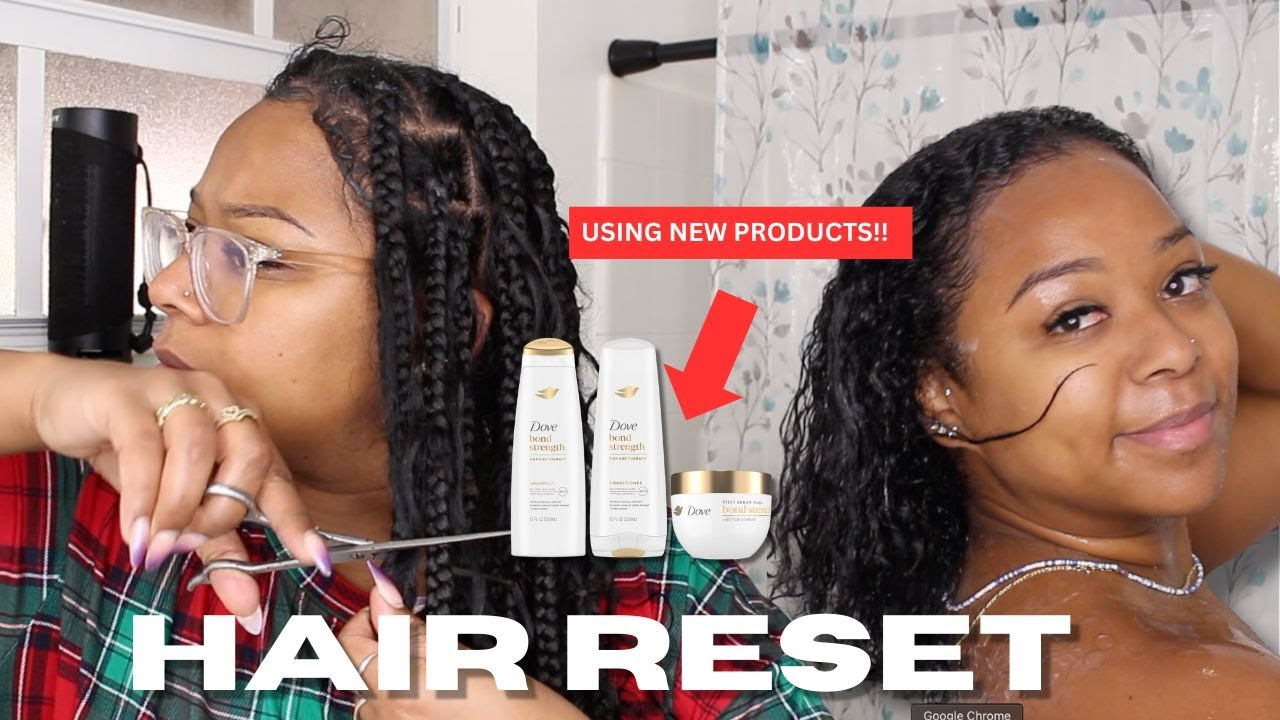 A Much Needed Hair Reset | Braid Removal, Dye, & Trying New Products!!
