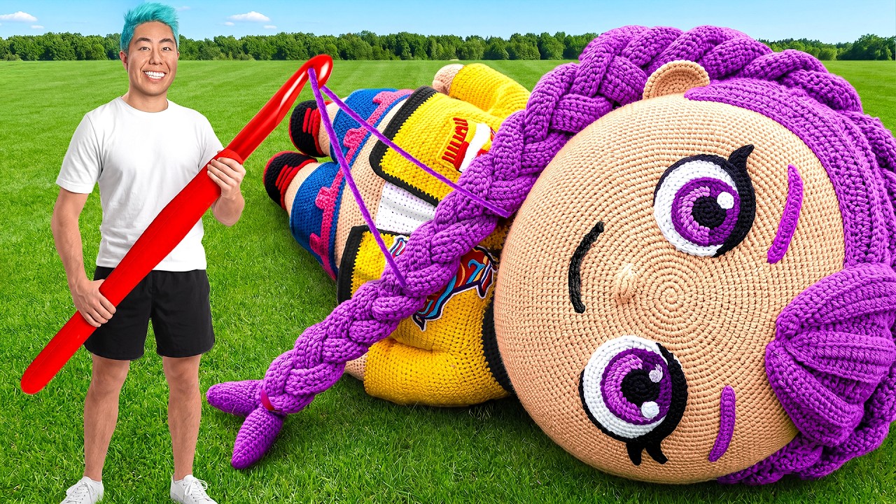 Crocheting Giant vs Tiny Art Challenge!