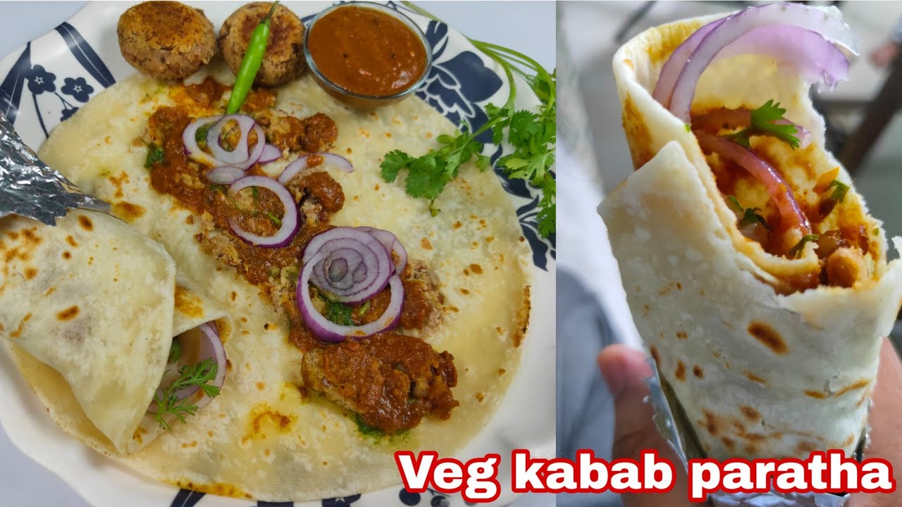 Street food veg kabab paratha full recipe in Hindi | सरल तरीके बनाए कबाब पराठा की विधि
