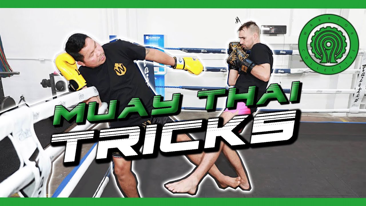 Jongsanan Fairtex Muay Thai Tricks - Using the Ropes to Sweep Aggressive Opponents