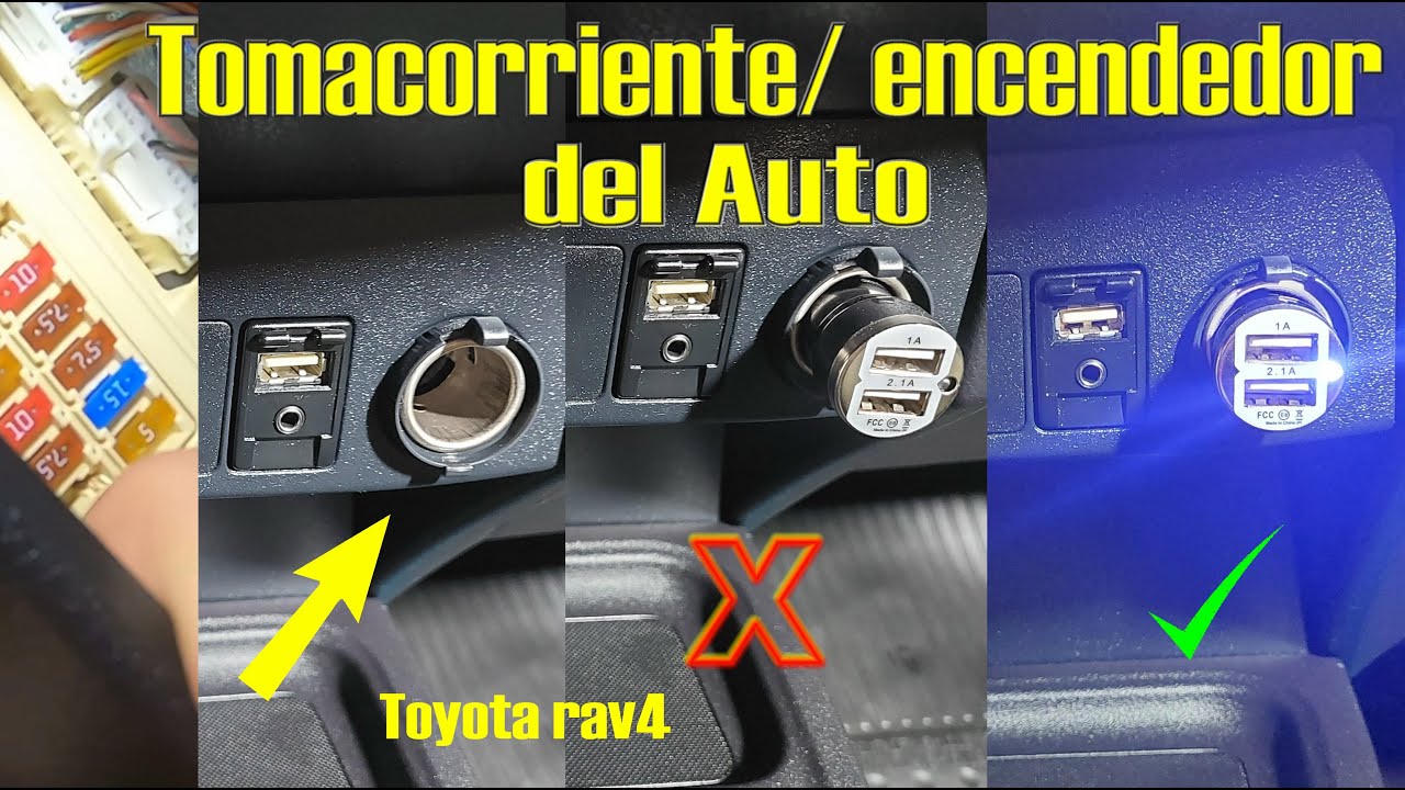 Auto con Toma de corriente o encendedor dañado (Toyota rav4)