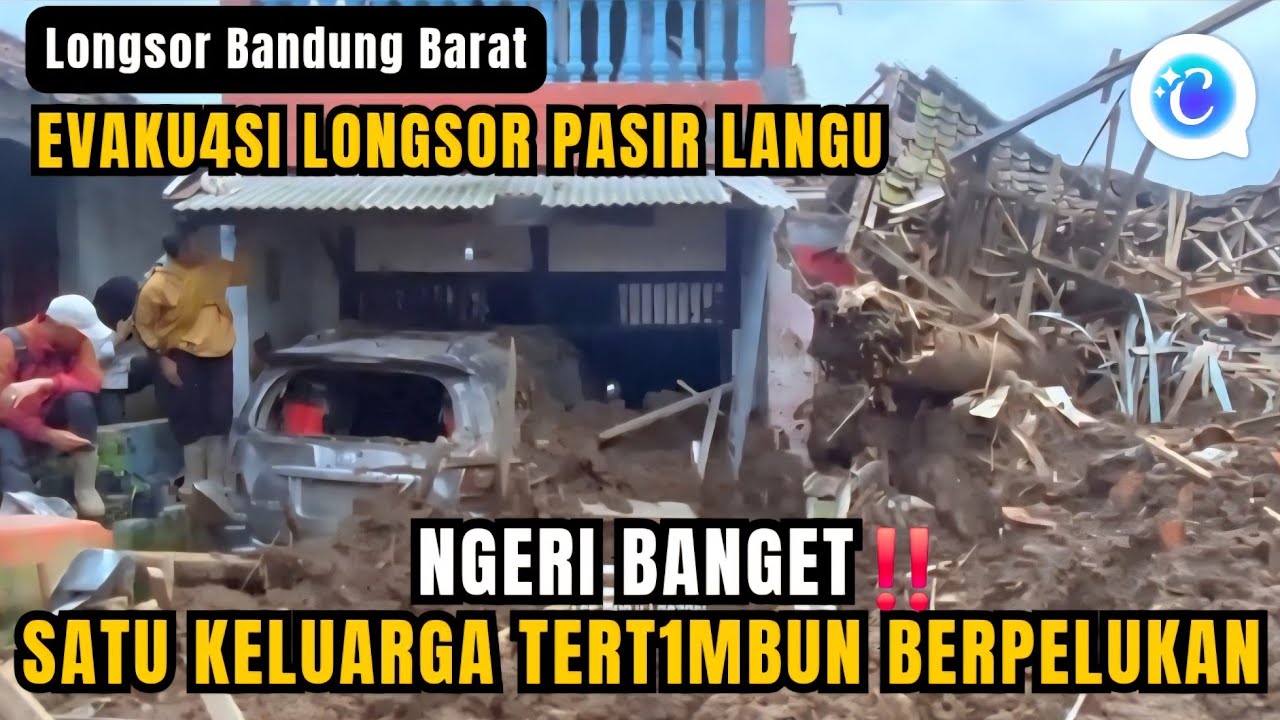 ASTAFIRULLOH‼️Satu Keluarga Tert!mbun Longsor Terlihat Berpelukan - Relawan Gercep Evaku4si