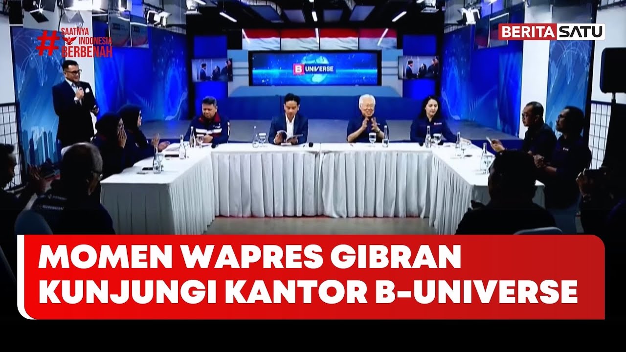 Momen Wapres Gibran Kunjungi Kantor B-Universe #Beritasatu