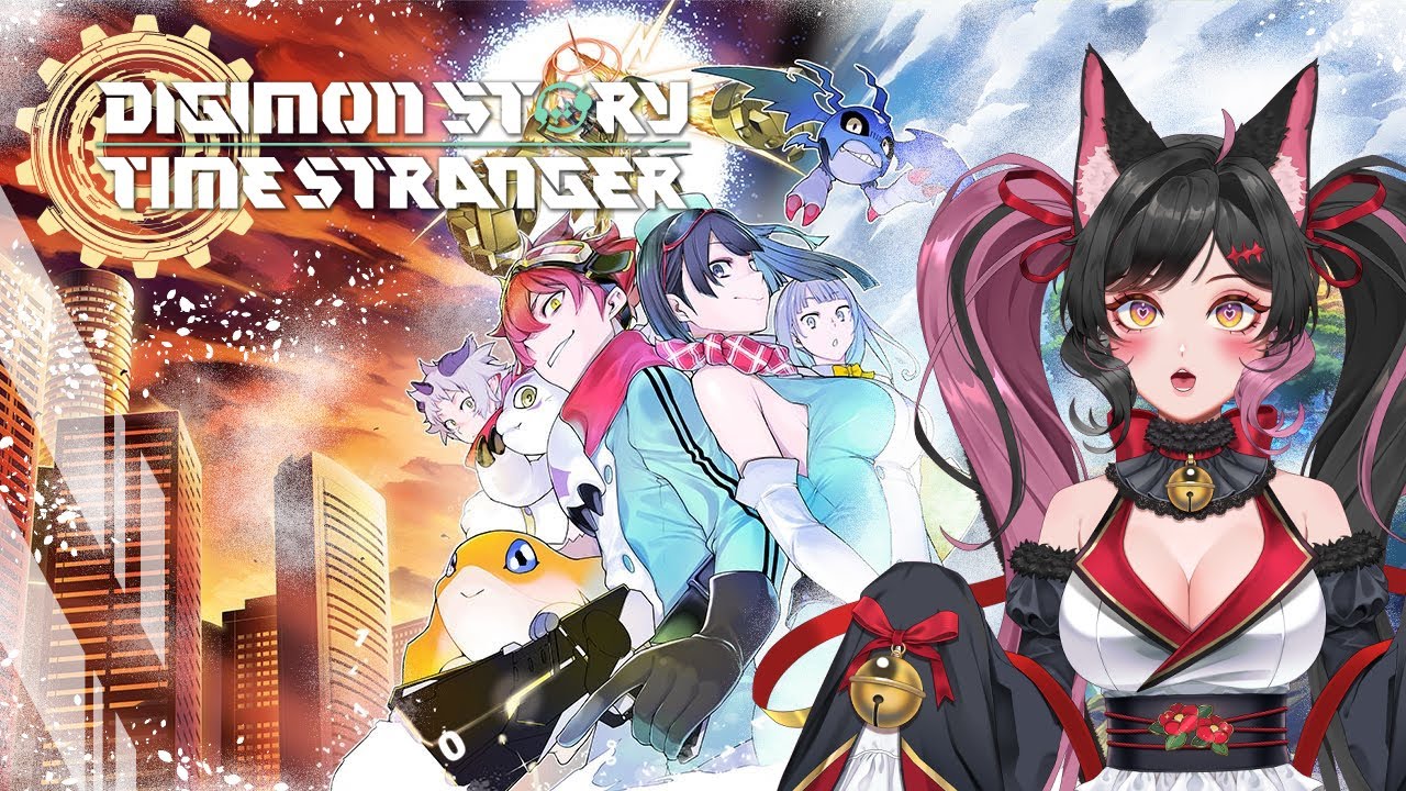 【DIGIMON STORY: TIME STRANGER】Neptunemon & Venusmon!🐚💕🌊   | VTuber Yumeko Ghost Cat