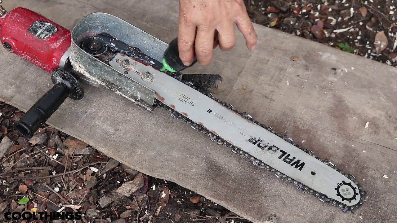 TRUCO PARA TU AMOLADORA - COMO HACER UNA MOTOSIERRA CASERA