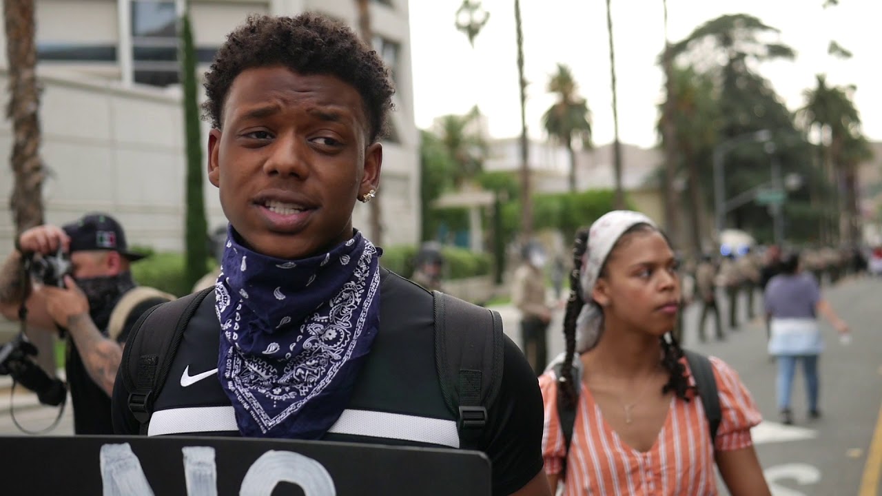 Thousands Gather for a Black Lives Matter protest in Downtown Riverside June 1, 2020