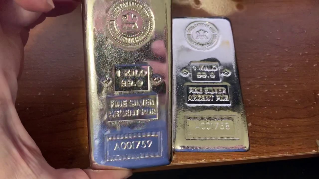 RCM 1 kilo silver bars