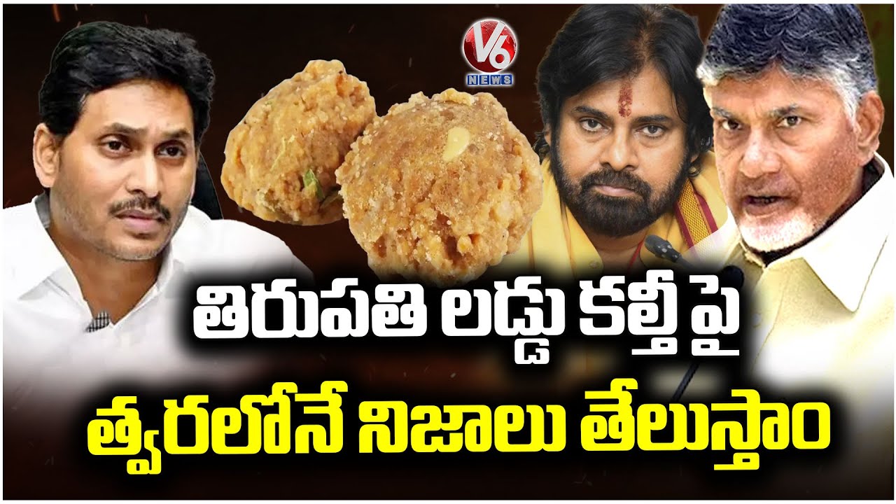 Chandra Babu Naidu Speaks Out on Tirupati Laddu Adulteration Scandal  | Pawan Kalyan | V6 News