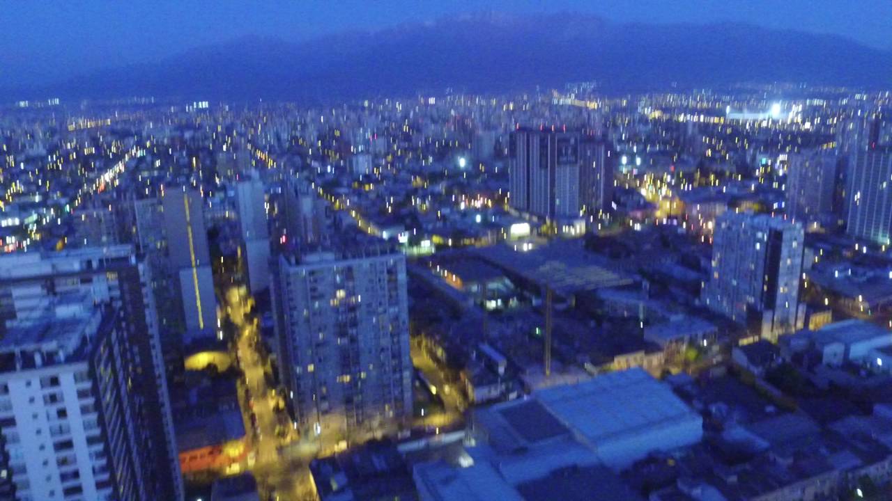 Santiago de Chile At Night!! , Another Drone On the Wall