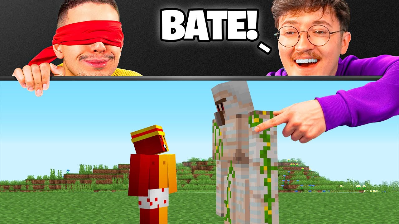 minecraft mas eu jogo vendado!