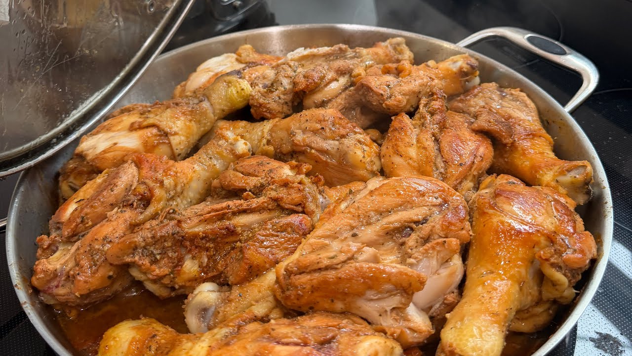Este pollo queda jugoso y delicioso en la sartén 