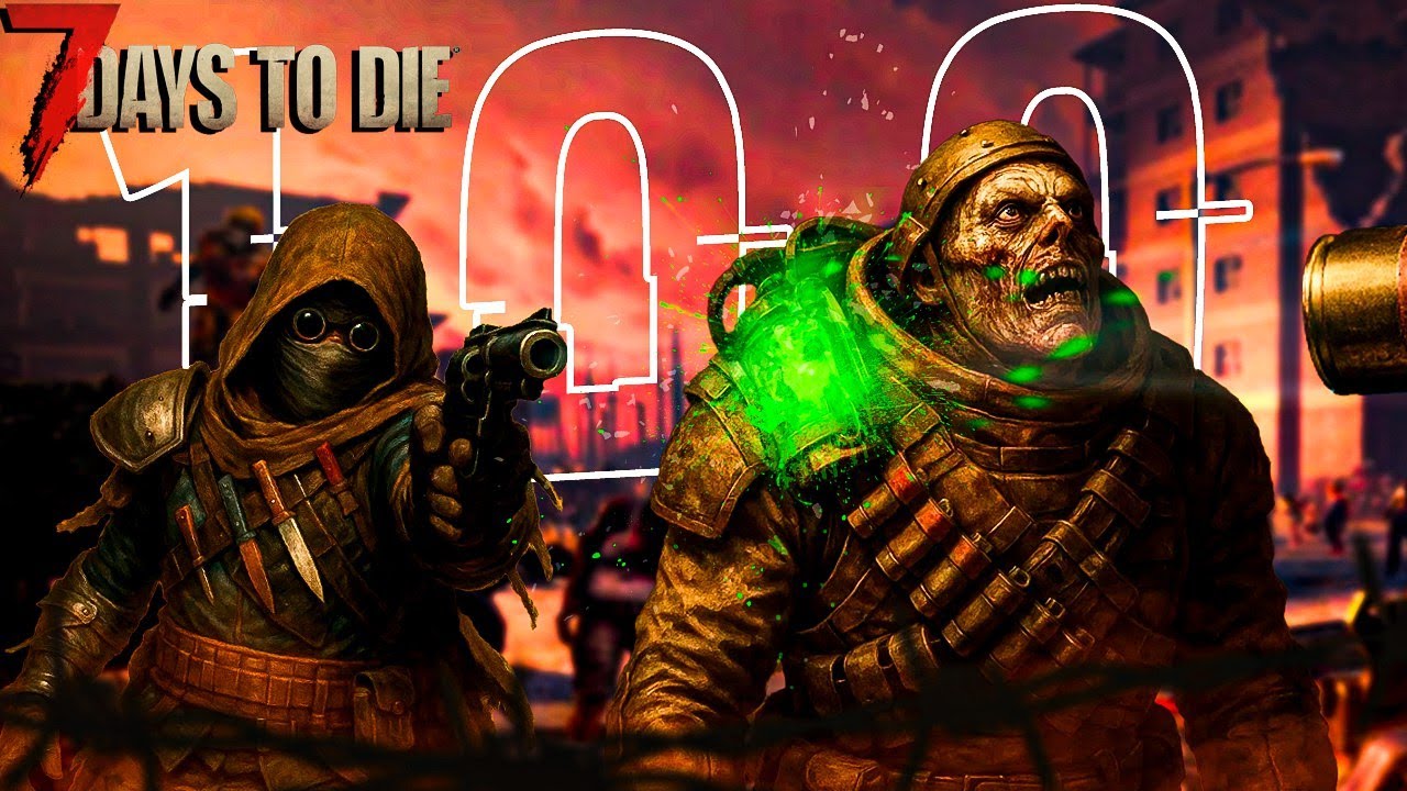 100 дней ХАРДКОРНОГО выживания ТОЛЬКО с ПИСТОЛЕТОМ 7 Days To die
