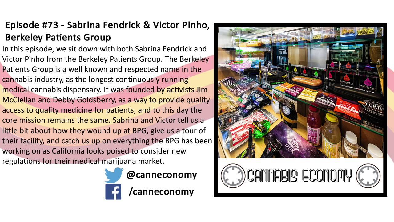 Dispensary, CA: Ep. 73   Sabrina Fendrick & Victor Pinho, Berkeley Patients Group