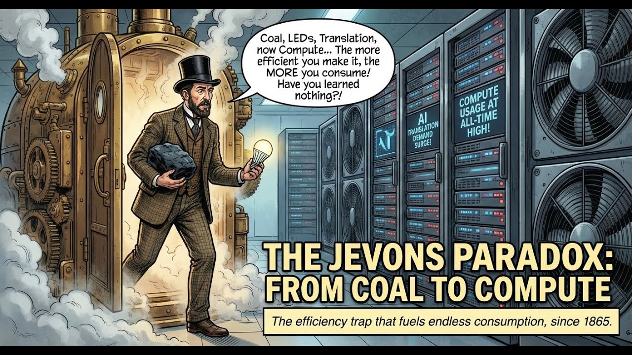 Jevons Paradox and AI: Why Efficiency Never Saves Resources