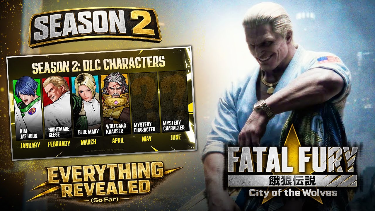 Fatal Fury: City of the Wolves, 2 сезон — ежемесячное дополнение, возвращение Гиза и планы SNK на...