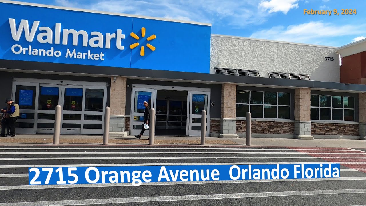 Shopping at Walmart on Orange Ave in Orlando Florida - SODO - Store 3162