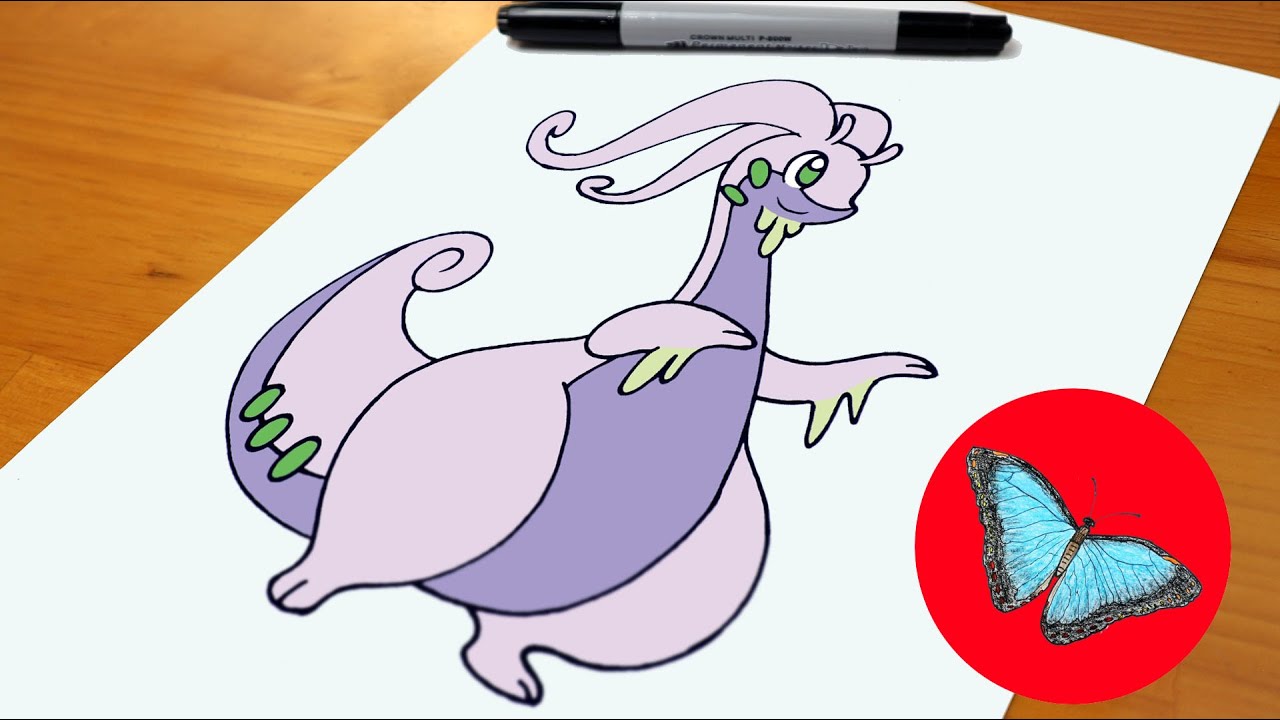 How To Draw Pokemon - Goodra Easy Step by Step