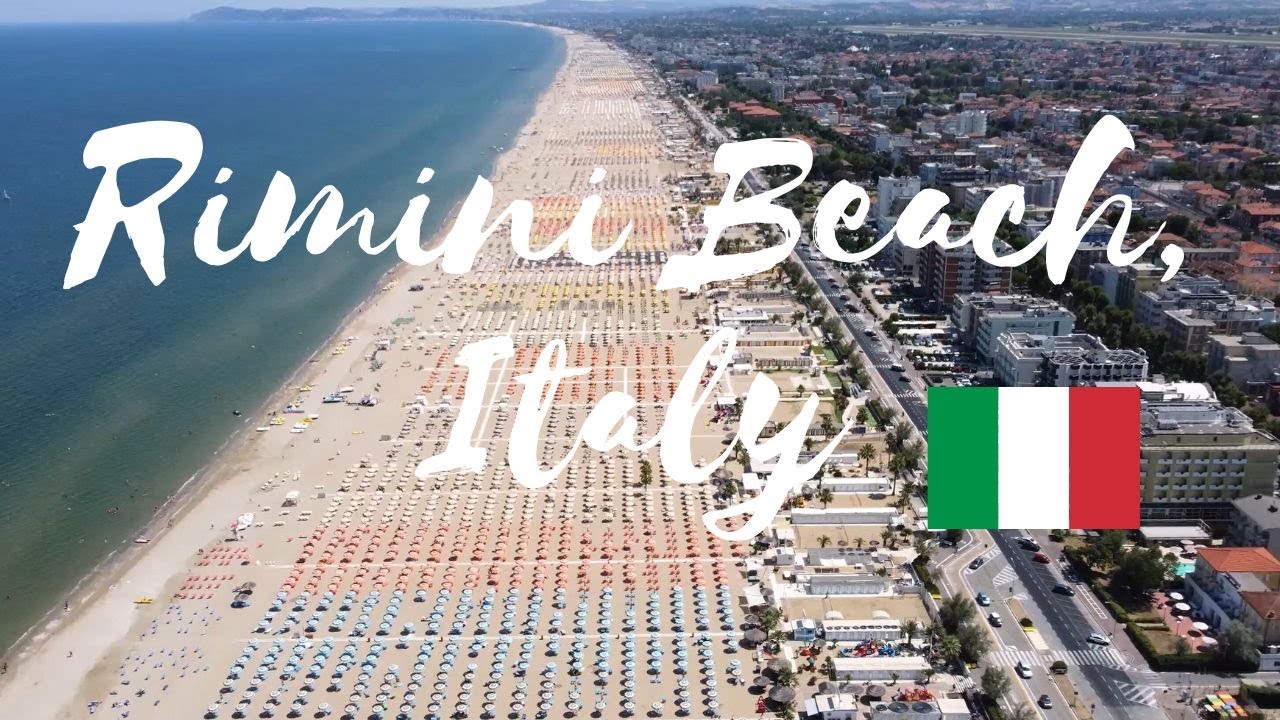 🏖️ Rimini Beach, Italy Drone Flight Video | World from Above