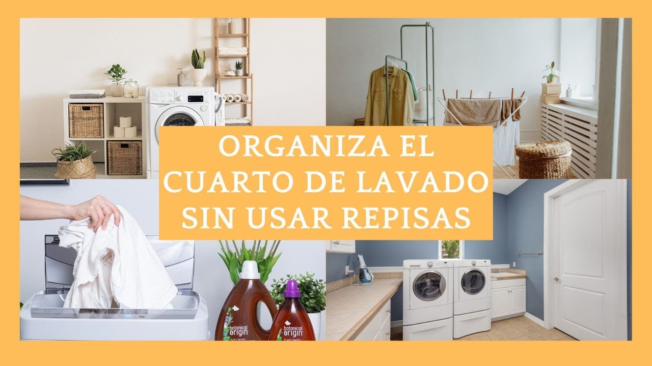 Qué hacer para ORGANIZAR LAVADERO sin repisas😉 #organizaciondelhogar #decoracioninteriores #