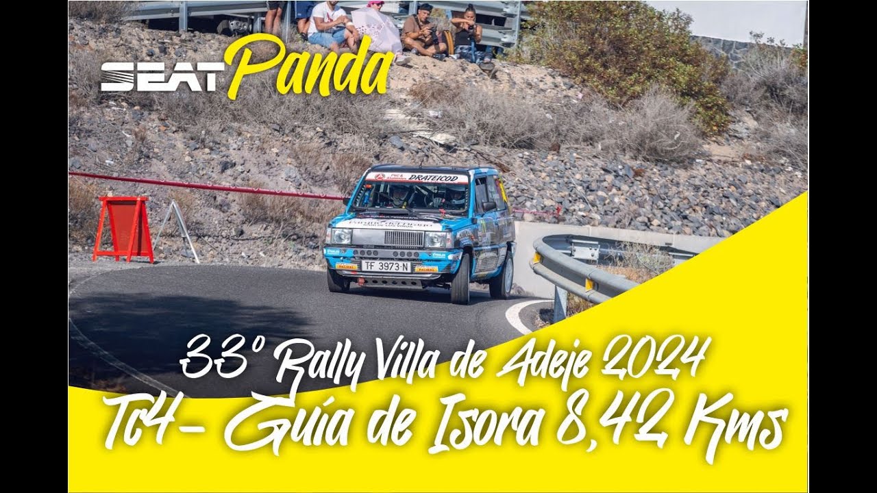RALLY VILLA ADEJE 2024   TC4 GUÍA DE ISORA ONBOARD SEAT PANDA
