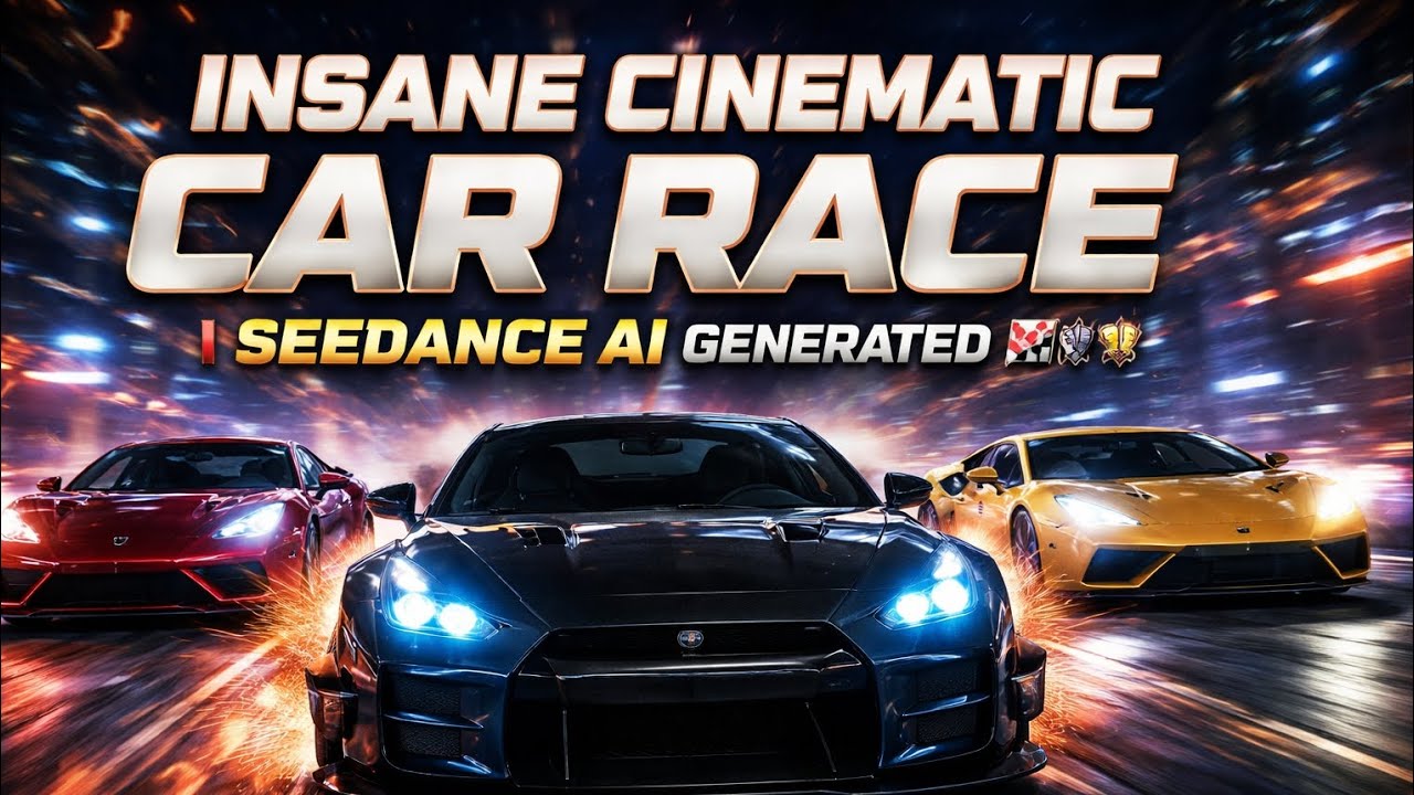 INSANE Cinematic Car Race | Seedance AI Generated 🔥🏁