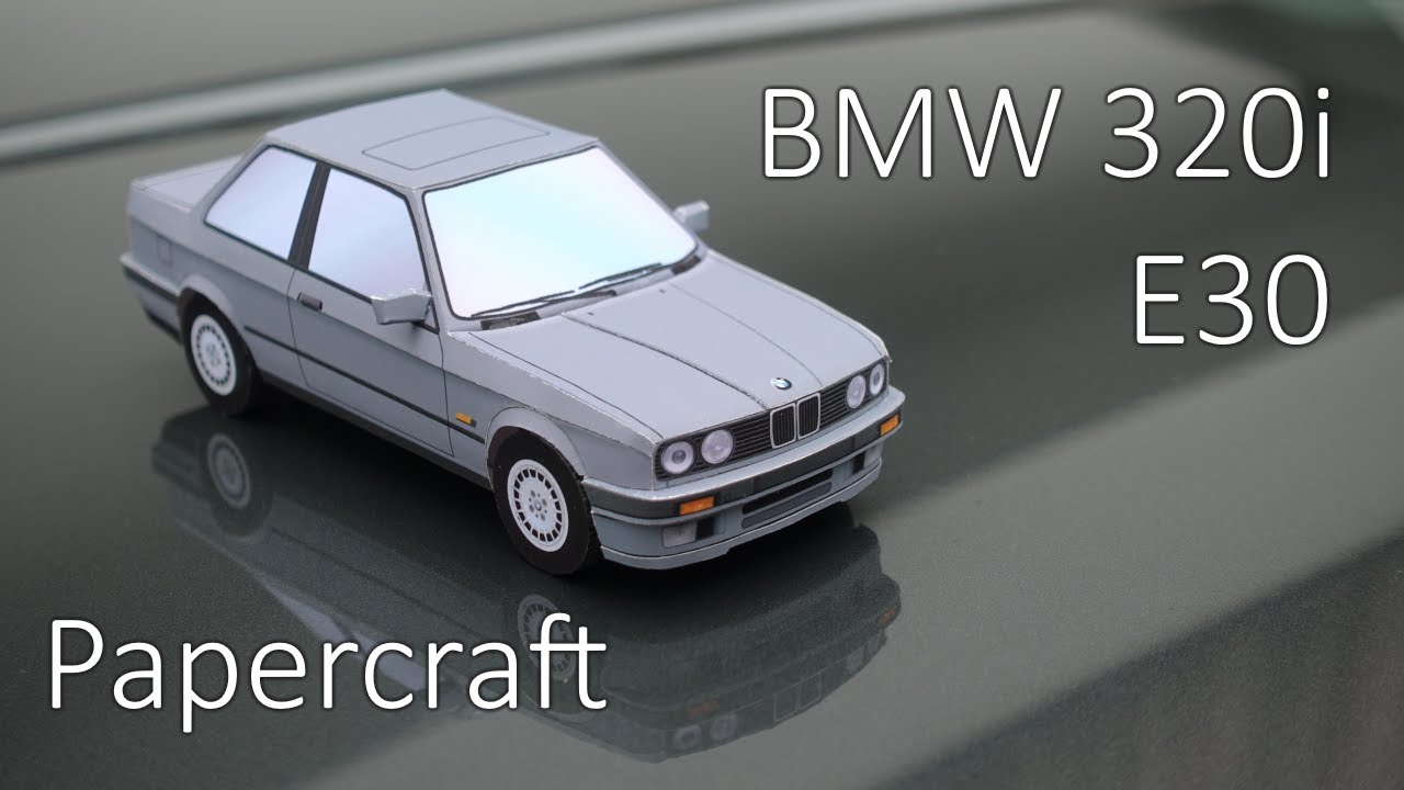 【Papercraft】How to make BMW 320i (E30) 1/30 scale paper model