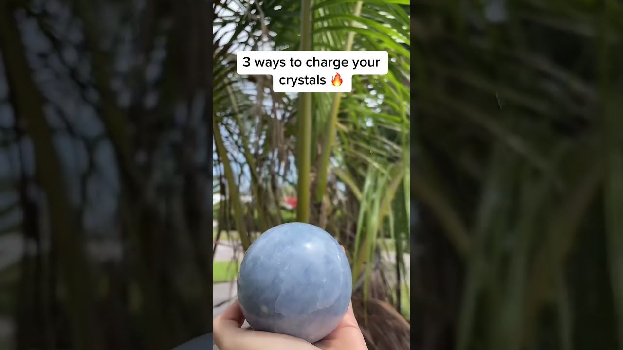 3 ways to charge your crystals 🦋 #toolsforeverydaymagic #crystalsdotcom #crystals #crystalhealing #c