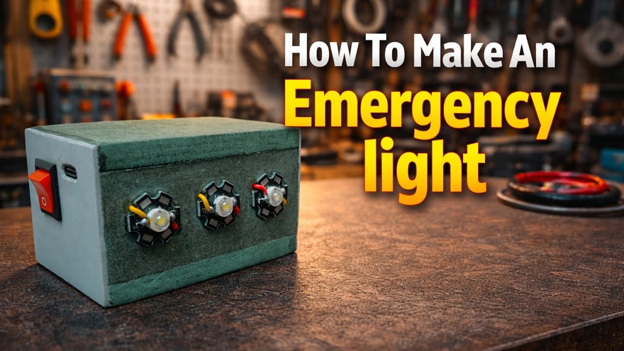 🔥 How To Make An Emergency light 🔥