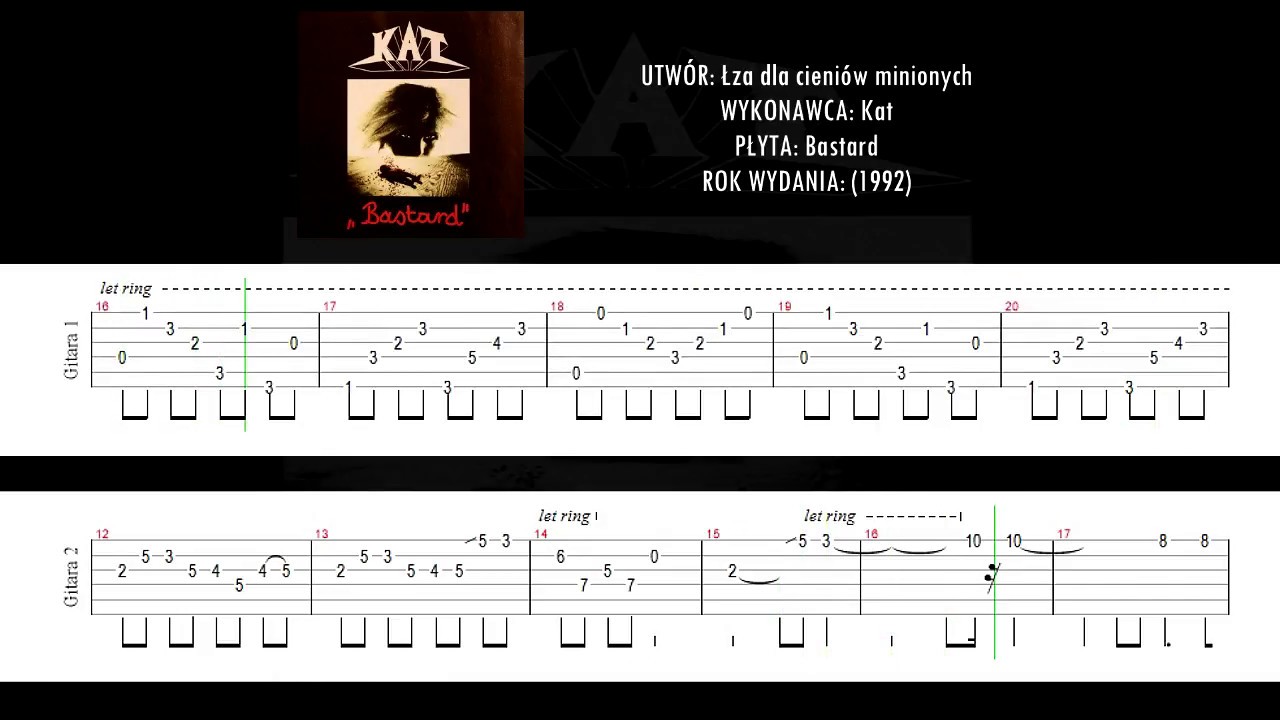 Kat - Łza dla cieniów minionych - tabulatura - (guitar tab)
