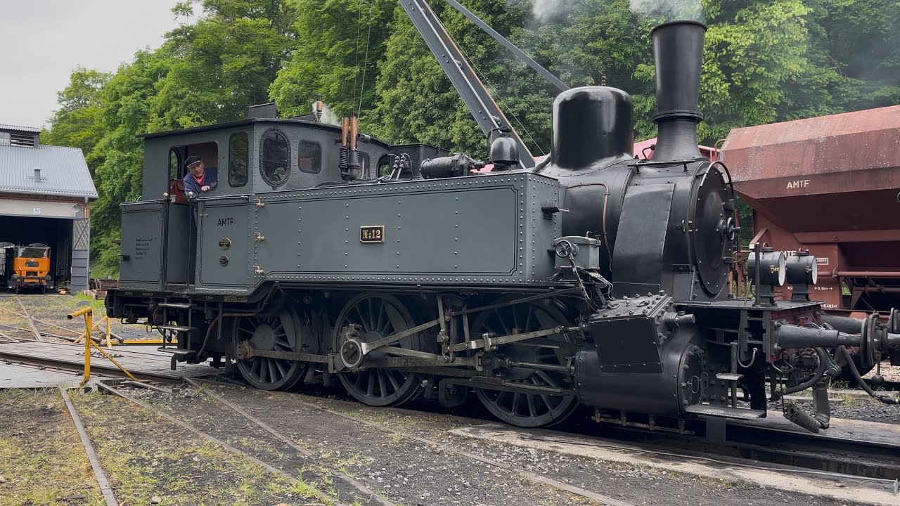 Scheinanfahrt mit einer Dampflok beim 5. MoBa-Freunde-Treffen in Luxemburg
