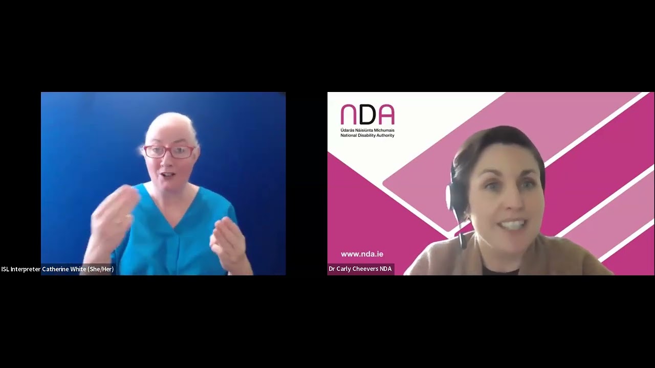 Captions, slides and partial sign language NDA project report launch