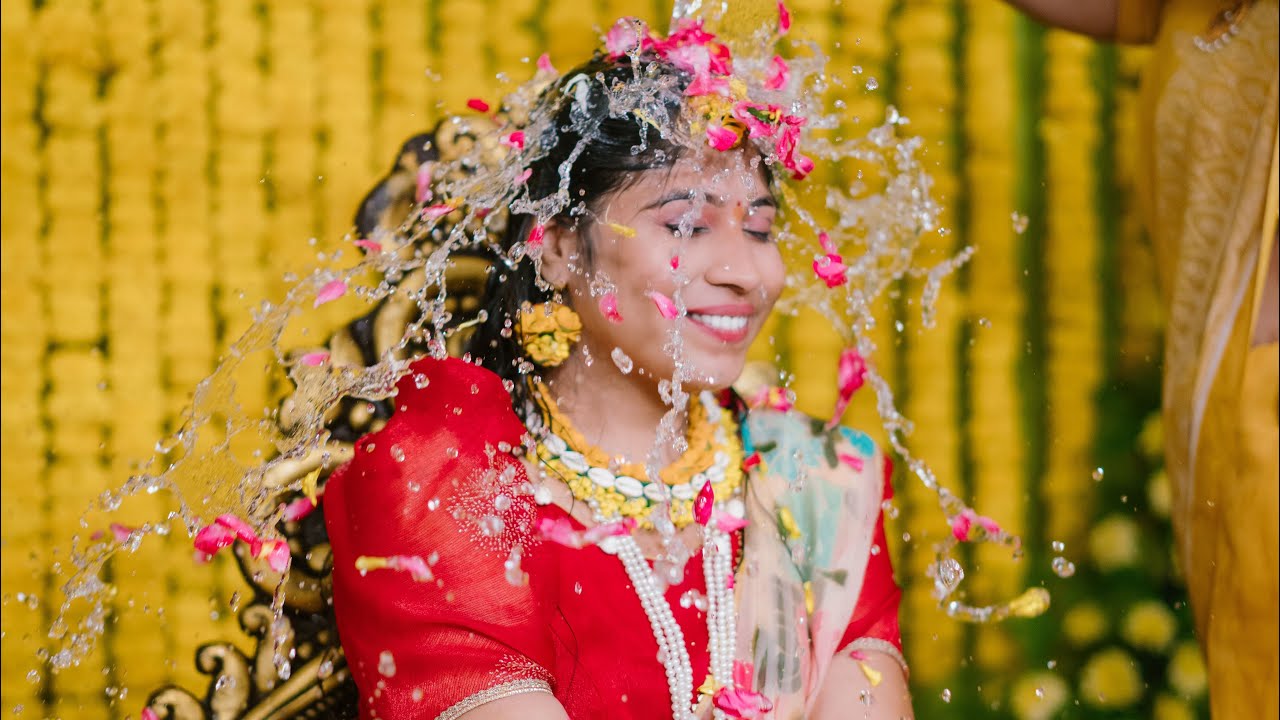 AKANKSHA + SRIKAR || Haldi & Sangeet || Cinematic teaser || @Rudhiraphotography #haldigeet