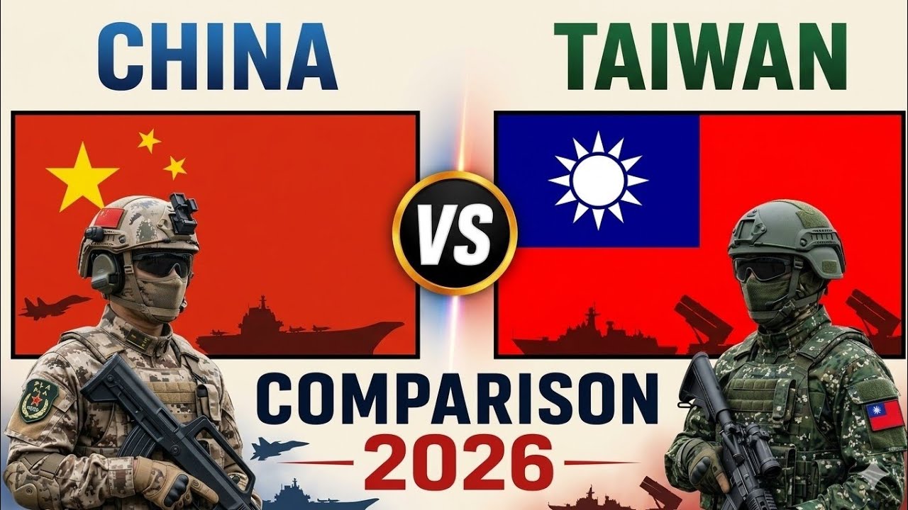 China vs Taiwan Military Power Comparison 2026 | Taiwan vs China Military Power 2026