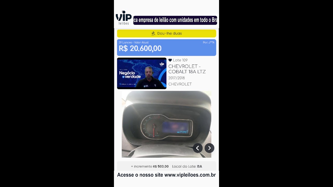 Vip Leilões convidou você