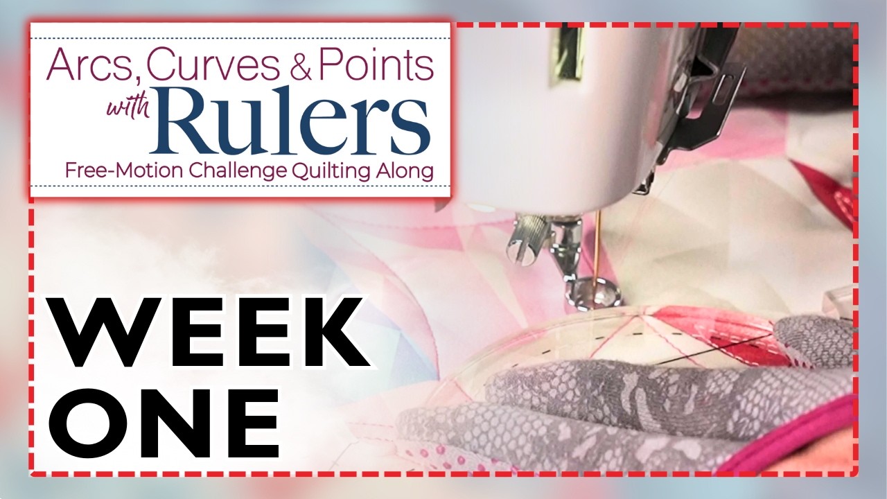 Machine Quilting Swirl Hooks & Geometric Motifs: Arcs, Curves & Points FMQAL w/ Angela Walters