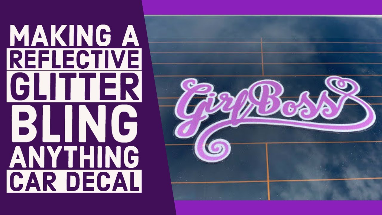 How to Make a Reflective Decal with Heat Transfer Vinyl, Bling Anything, and a Heat Press