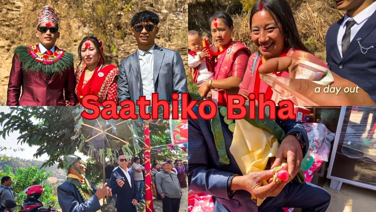 Saathiko bihama Janti, Magar culture village wedding, Magar Village life in Nepal