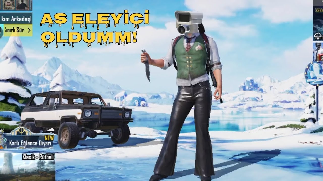 Pubg Mobile tek başıma savaştım ve KAZANDIM #pubg 