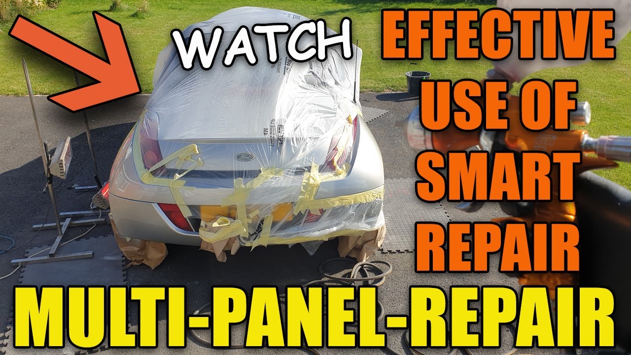 Multiple Panel Spot Repair. Spraying and Smart Repair