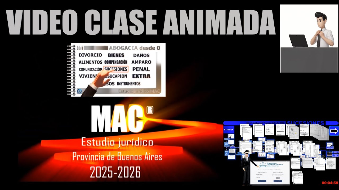 RESUMEN VIDEO CLASE ANIMADA SUCESIONES PROVINCIA DE BUENOS AIRES ESTUDIO JURÍDICO MAC 2025 -2026